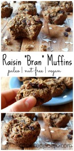 Paleo "Bran" Muffins (nut-free, vegan) | Cook It Up Paleo