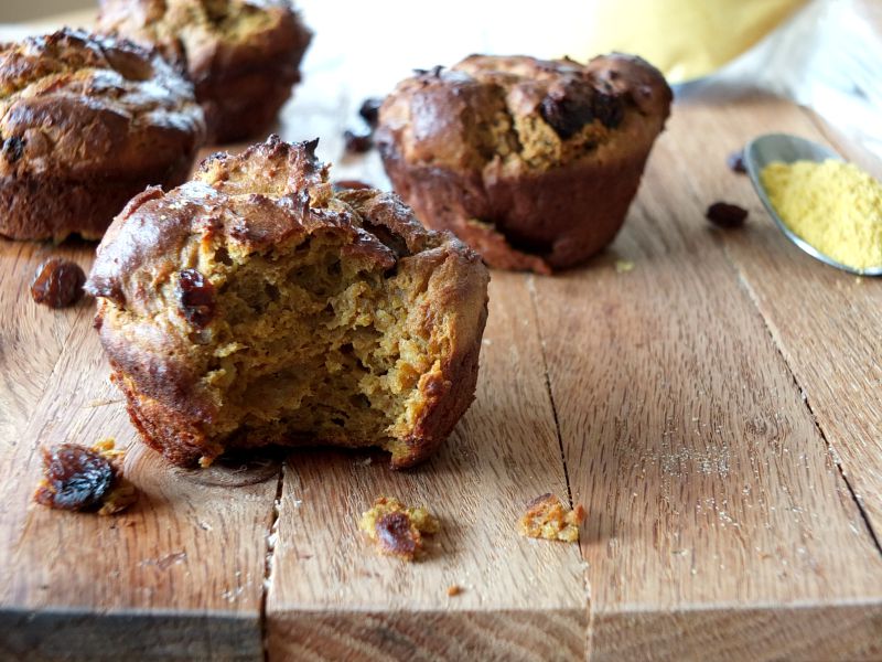 Squash Flour and Raisin Muffins (nut and coconut free) | Cook It Up Paleo