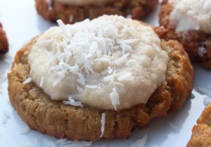 Frosted Banana Crunch Cookies (AIP, Paleo) - guest post from Gabriella of Beyond the Bite | Cook It Up Paleo