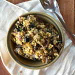 Plantain Stuffing (AIP and Vegan Options) - guest post on A Saucy Kitchen | Cook It Up Paleo