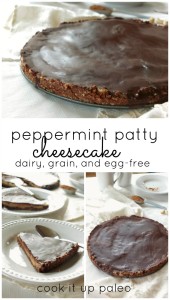 Paleo Peppermint Patty Cheesecake (dairy and egg-free)