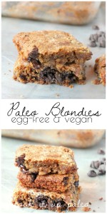 Blondies {Vegan & Paleo}