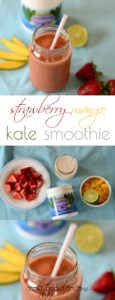 Mango Strawberry Kale Smoothie