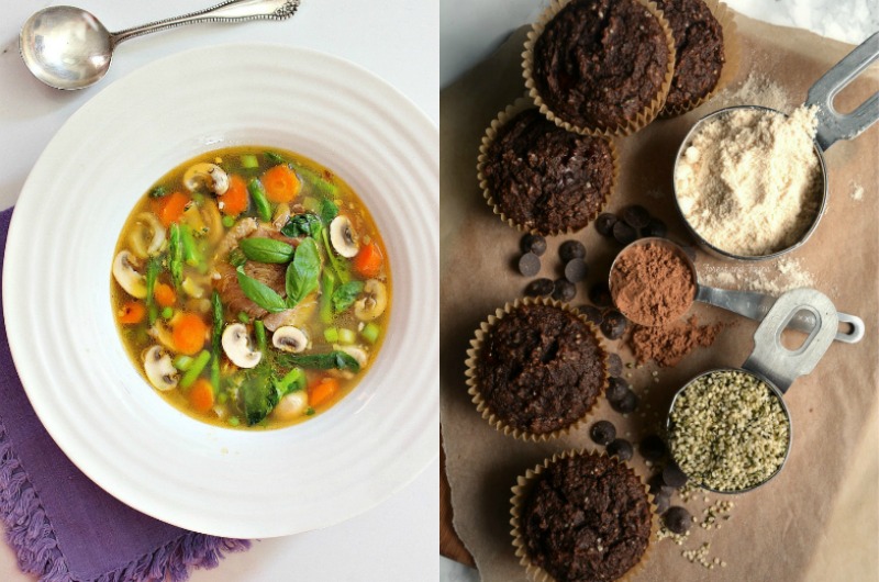 Real Food Friday #135 - Chocolate Muffins and Chicken with Veggies