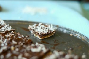 Paleo Chocolate Coconut Slice