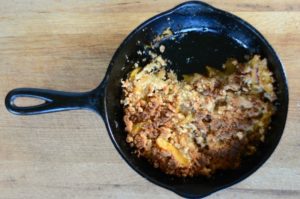 Paleo Skillet Peach Crisp