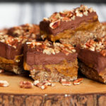 Pecan Pumpkin Caramel Bars (paleo, vegan) - guest post from Sadie Radinsky